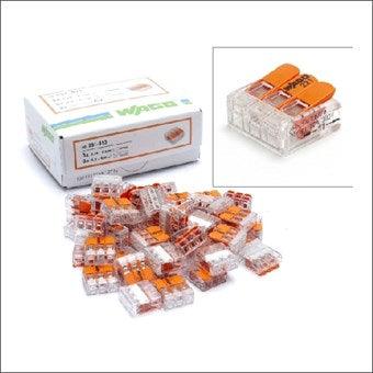 Wago, 3-voudig klemlasdoppen, 0,14-4mm², soepel en/of massieve aders.
