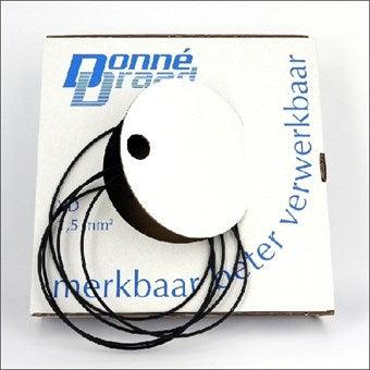 Donné, 1.5mm² VD-draad Zwart, ECA - 100m in doos