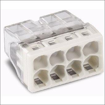Wago, 8-voudig steeklasdoppen, 0,5-2,5mm², massieve aders.