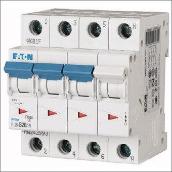 Eaton, C20A installatieautomaat , 3-polig + nul, 6kA