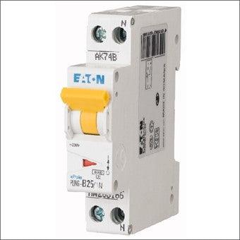 Eaton, C25A installatieautomaat , 1-polig + nul, 6kA