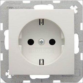 Berker 1-voudig wandcontactdoos (WCD) - S.1 - mat wit