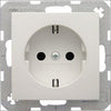 Berker, wandcontactdoos (WCD) 1-voudig, S1, inbouw, glanzend wit, steekklem
