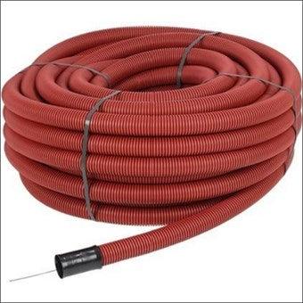 Frankische schutbuis DN 40 rood - incl. trekkoord - 50meter