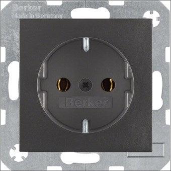 Berker 1-voudig wandcontactdoos (WCD) - S.1 - mat antraciet